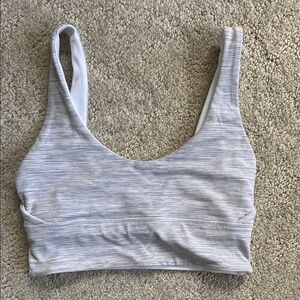 Lululemon Striped White Sports Bra
